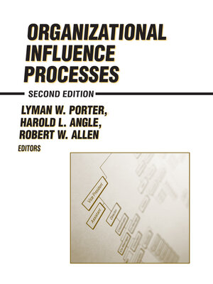 cover image of Organizational Influence Processes